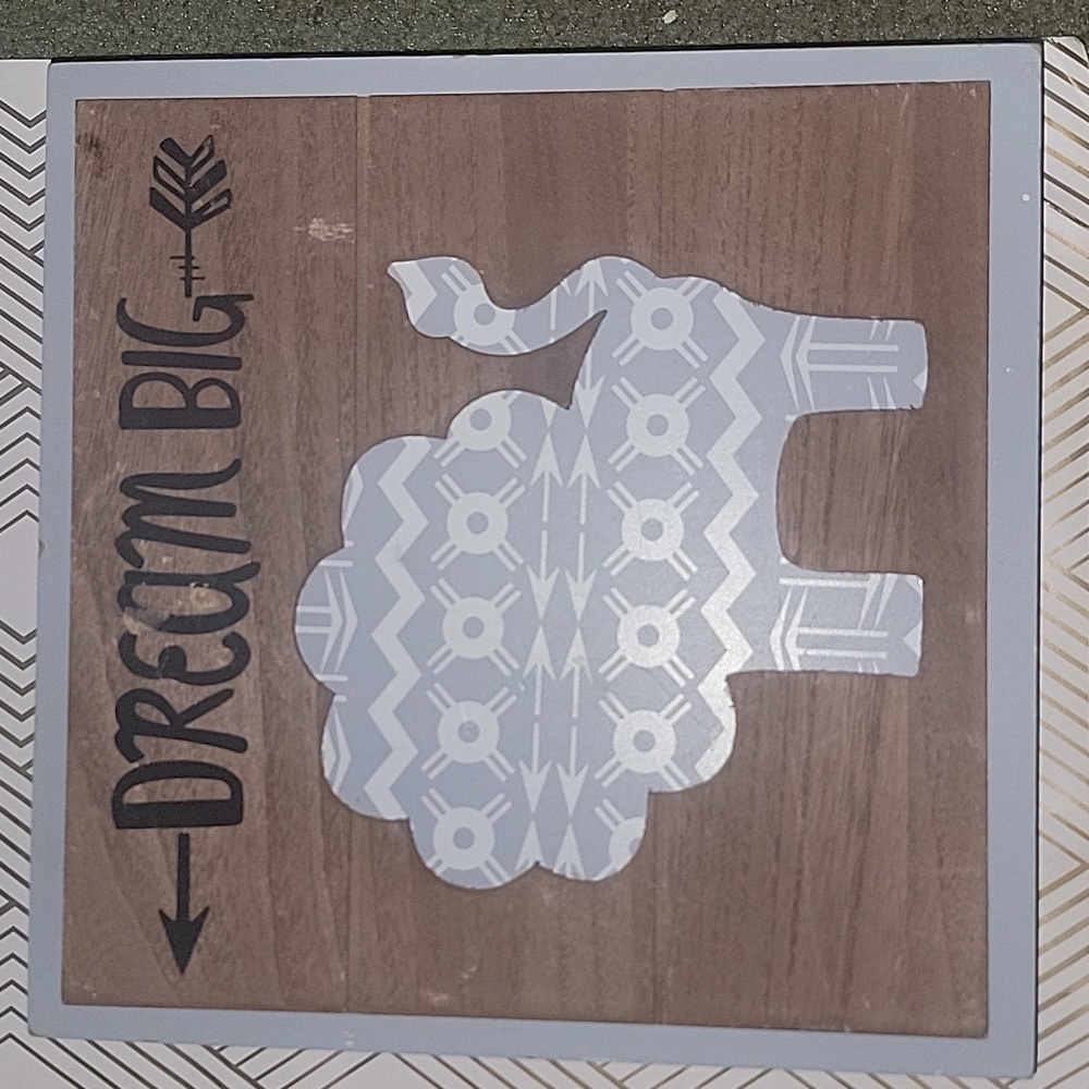 Dream Big Lion  Nursery wood  picture